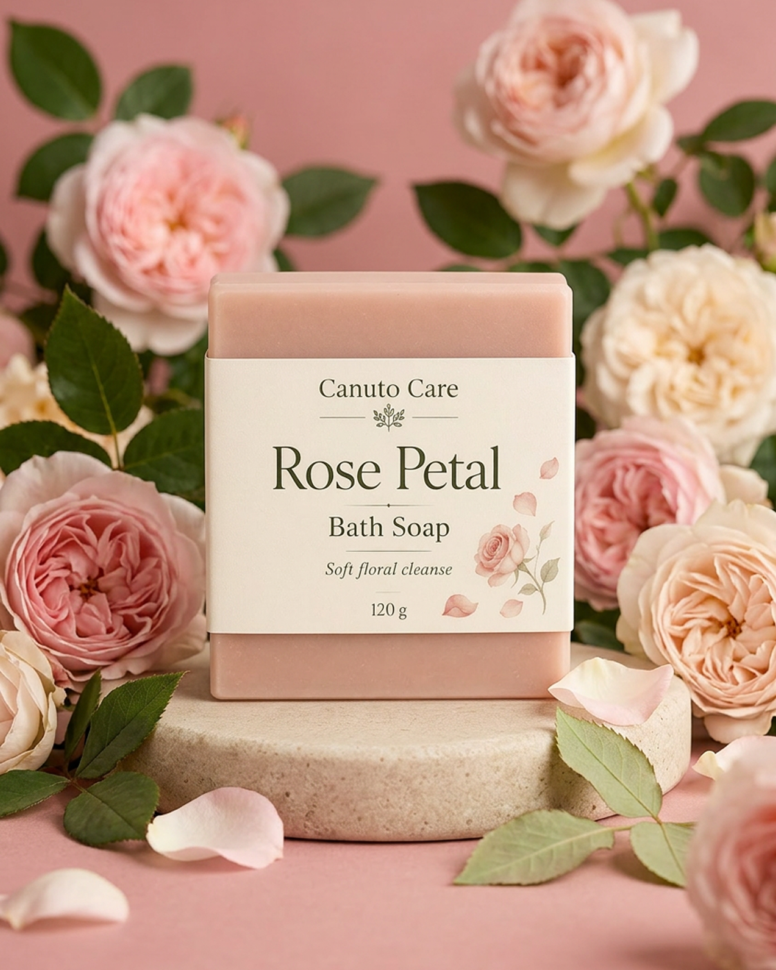 Rose Petal Bath Bar